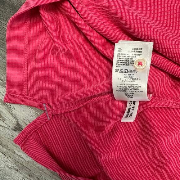 Tommy Bahama Polo Shirt Island Zone Pink Mens L Embroidered Tencel Polyester‎ - Picture 9 of 9